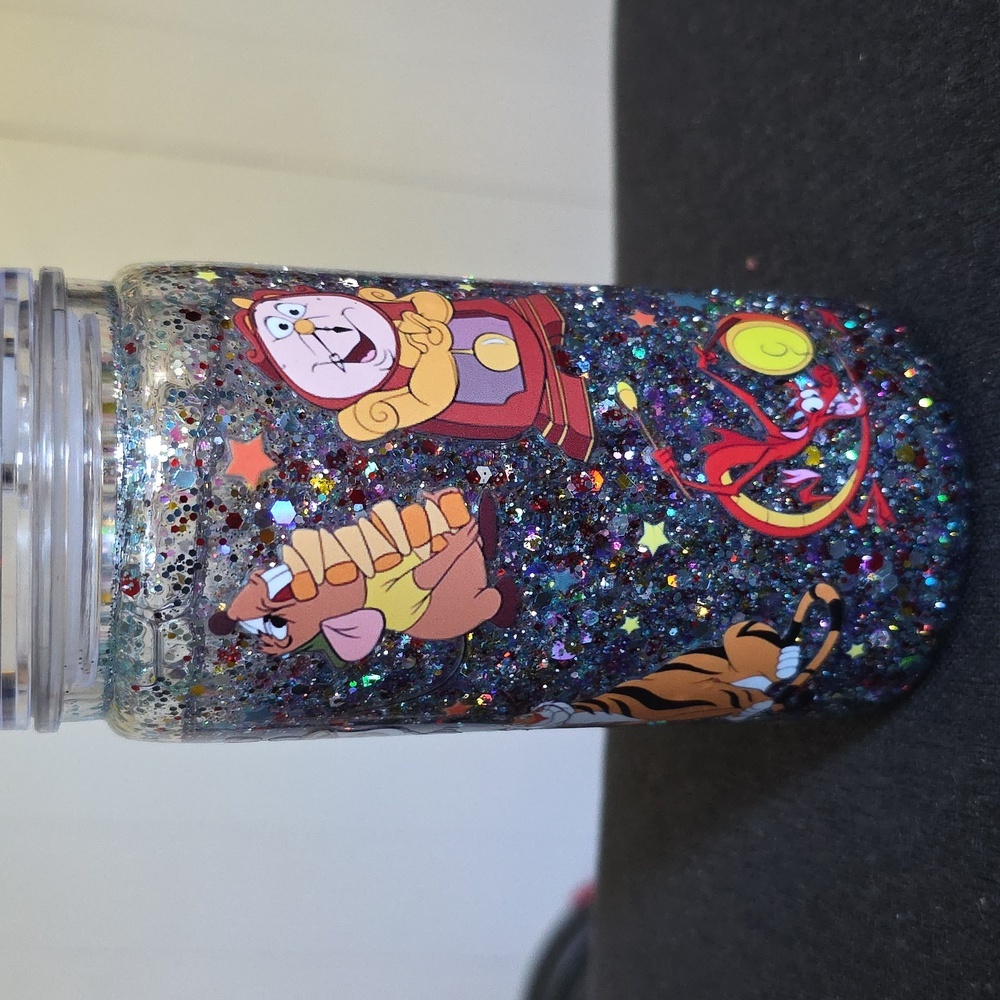 Glittery Disney Character Tumbler